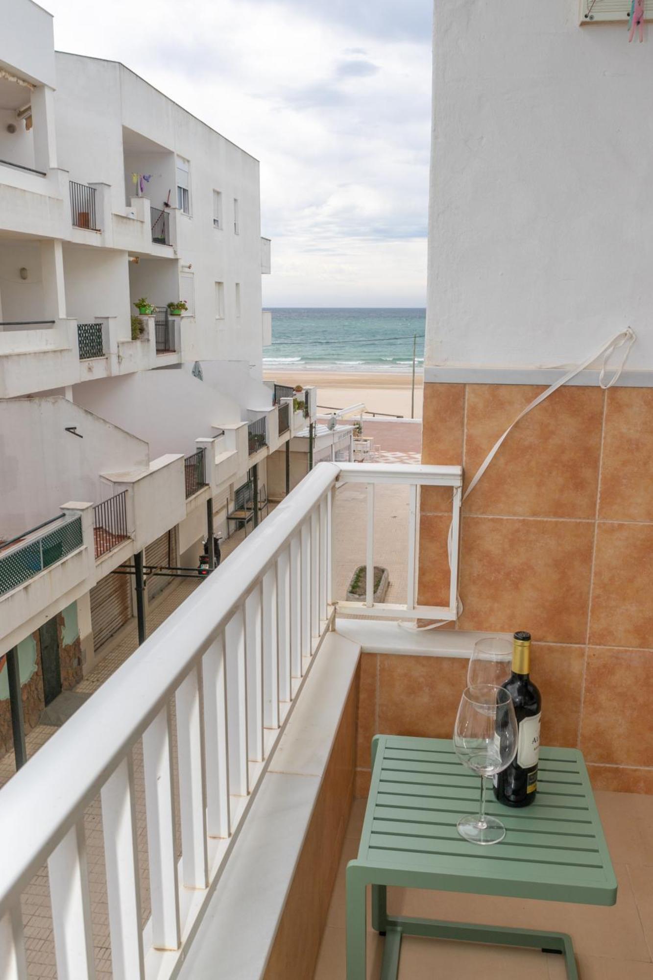 Casa Melva - Primera Linea Con Terraza, Moderno Barbate Eksteriør billede