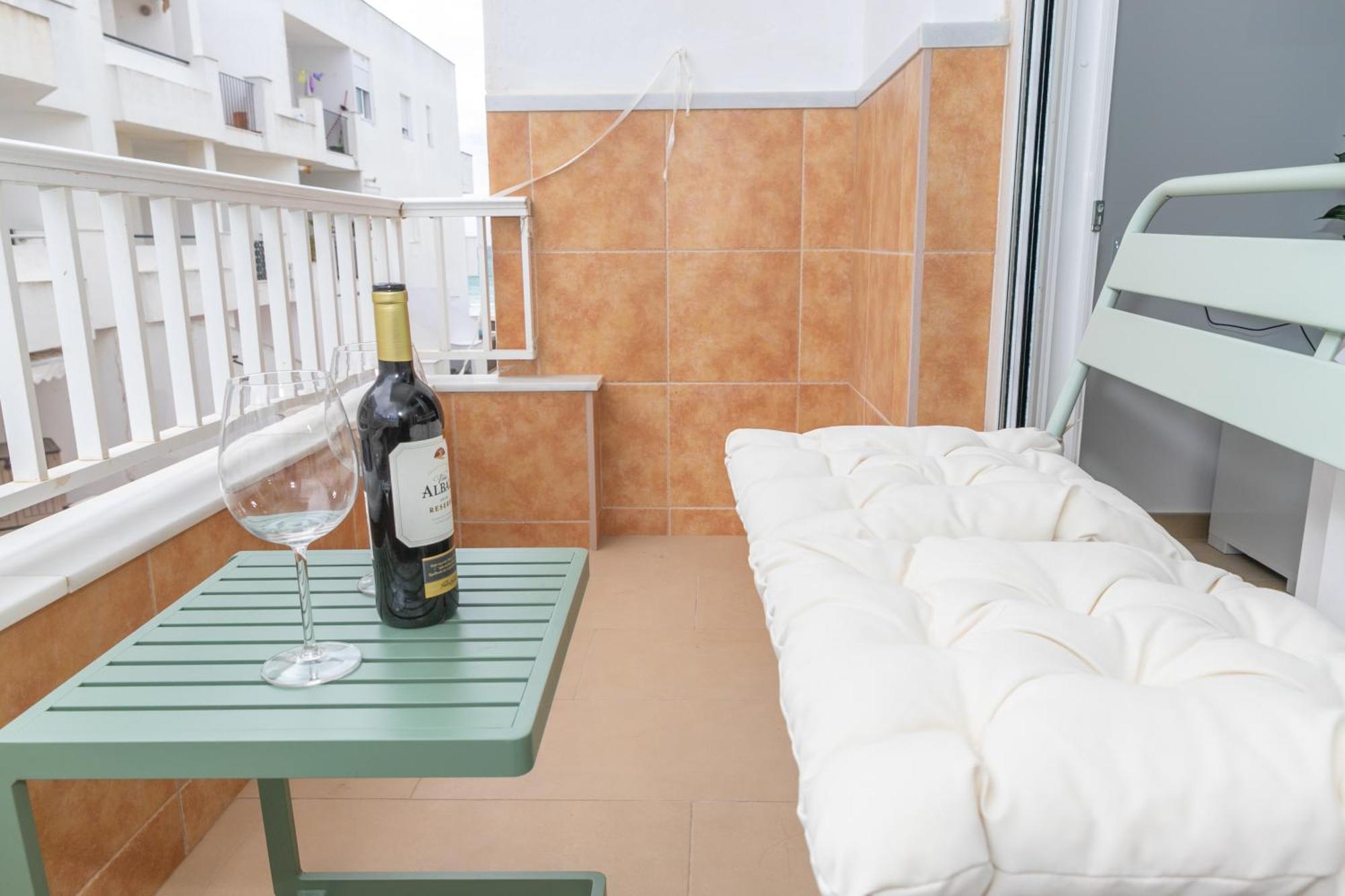 Casa Melva - Primera Linea Con Terraza, Moderno Barbate Eksteriør billede
